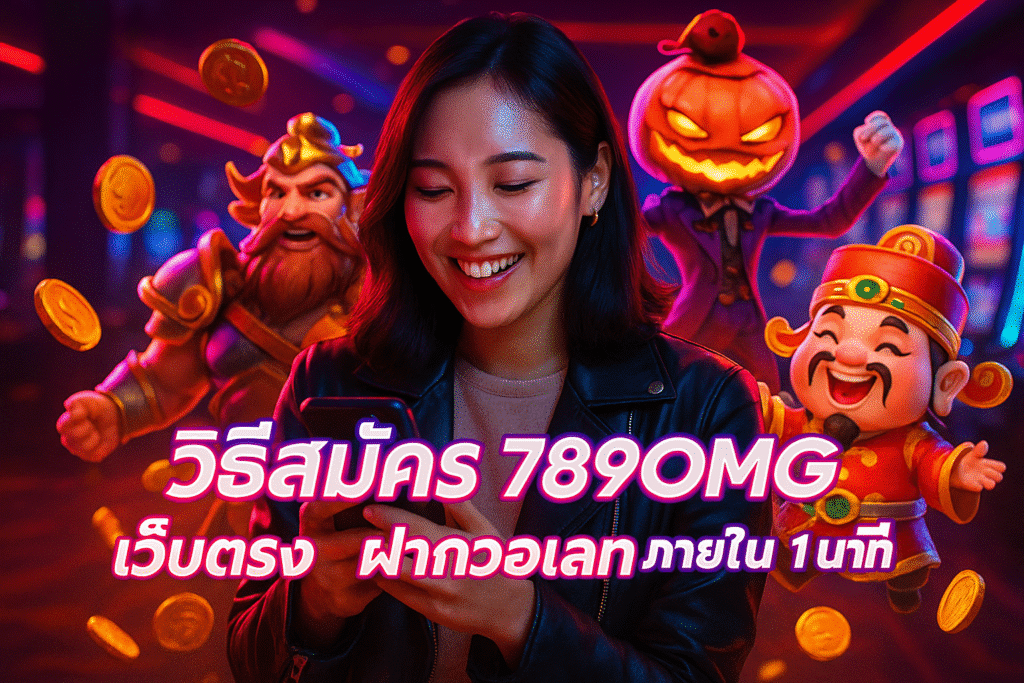 วิธีสมัคร 789OMG เว็บตรง ฝากวอเลท ภายใน 1 นาที