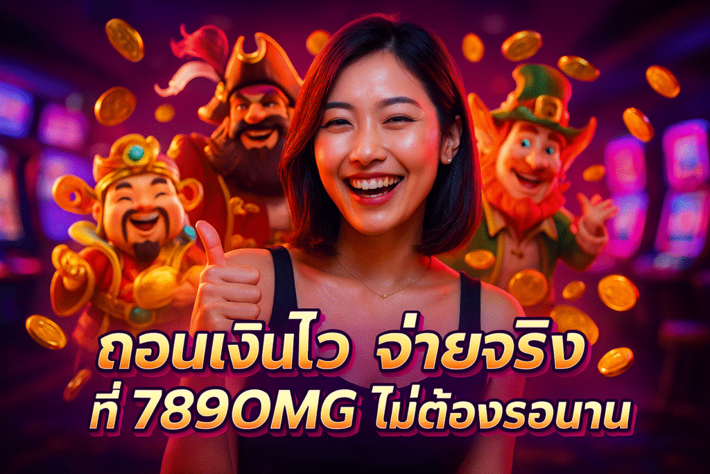 ถอนเงินไว จ่ายจริง ที่ 789OMG ไม่ต้องรอนาน